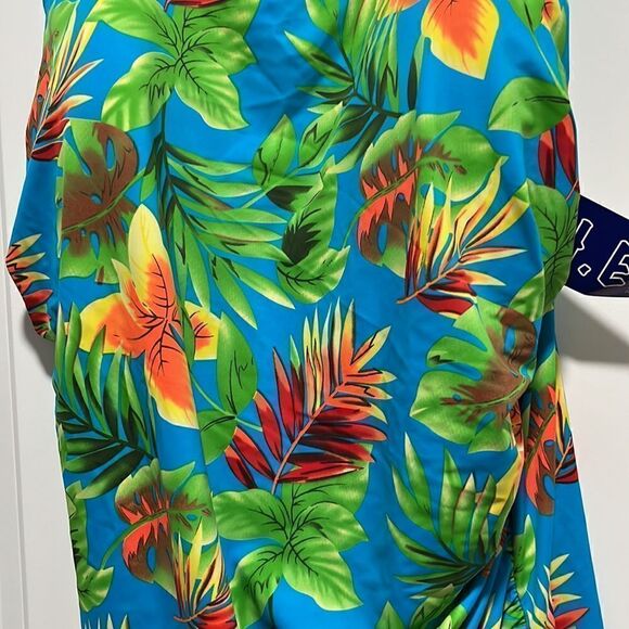 T.H.E.Plus Size Tropical One Piece Tummy Control Suit - Picture 5 of 13